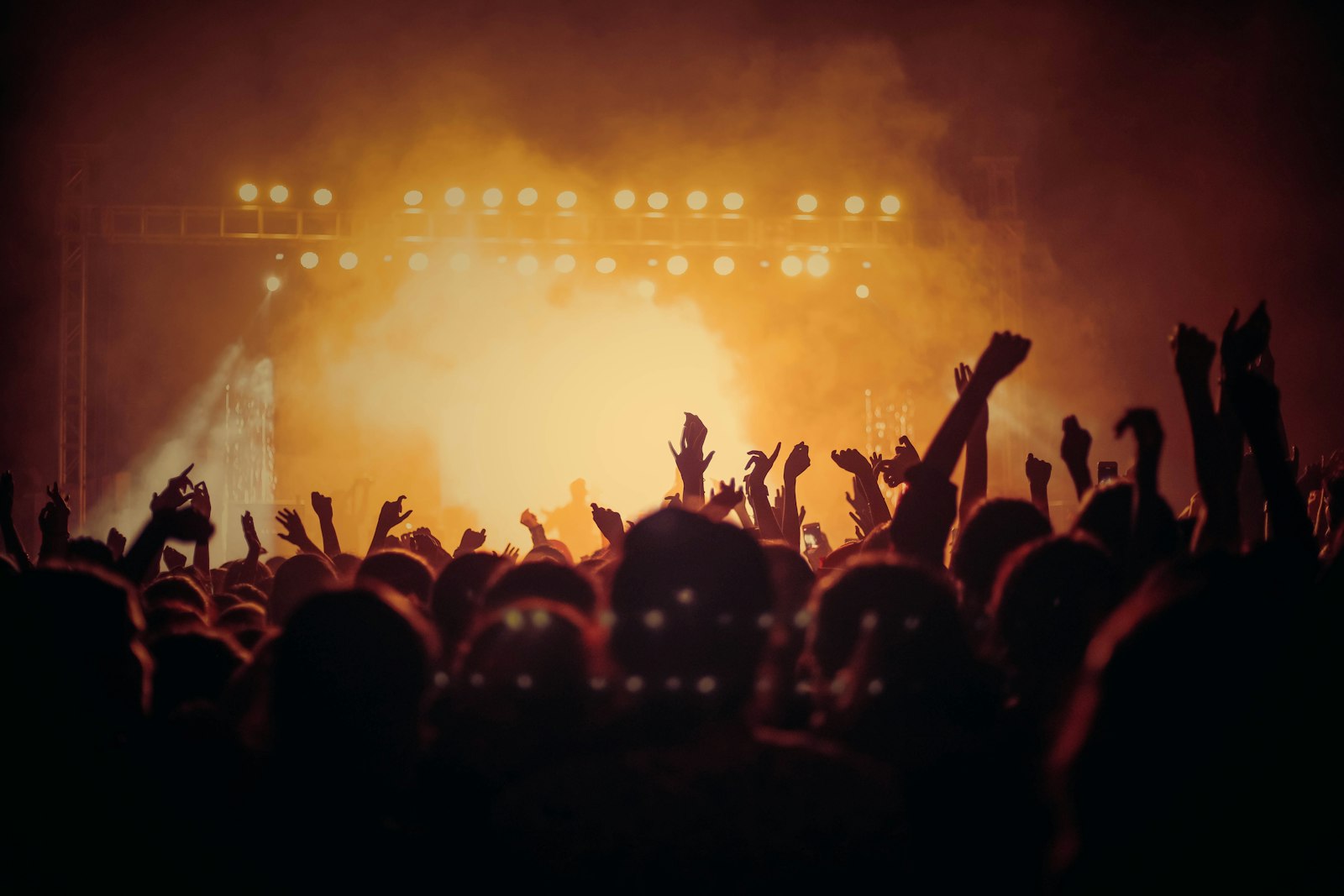Large concert crowd and illuminated stage representing Burna Boy’s Paris halftime performance
