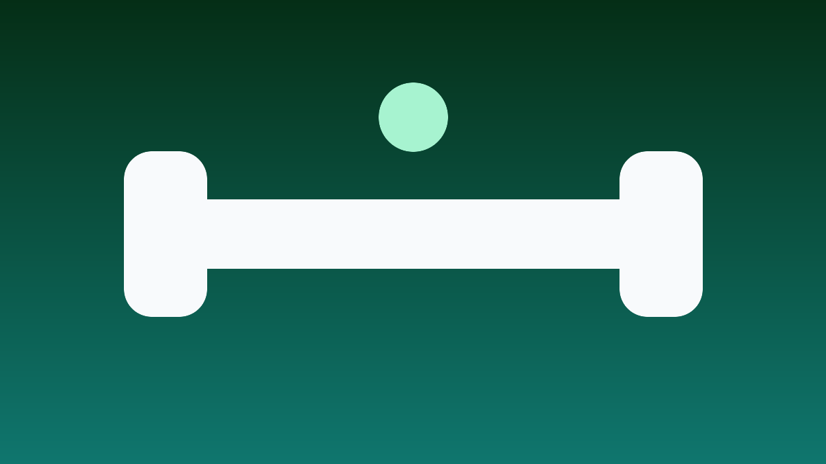Original editorial illustration of a dumbbell representing practical strength training