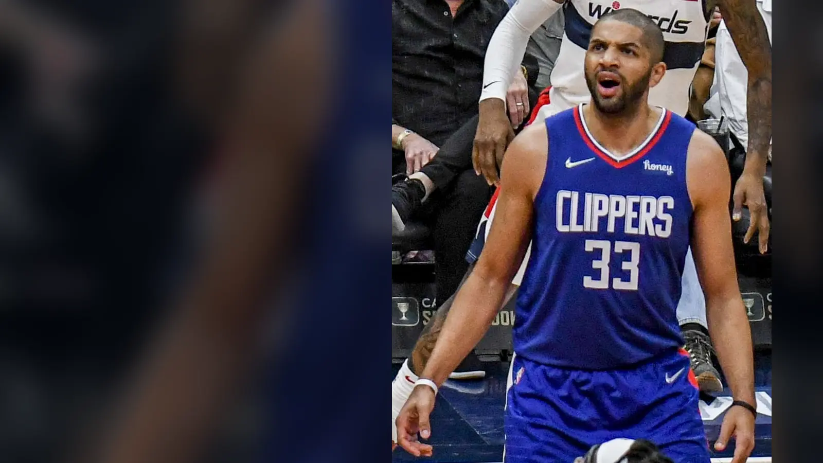 Nicolas Batum in a Los Angeles Clippers uniform during a 2022 NBA game