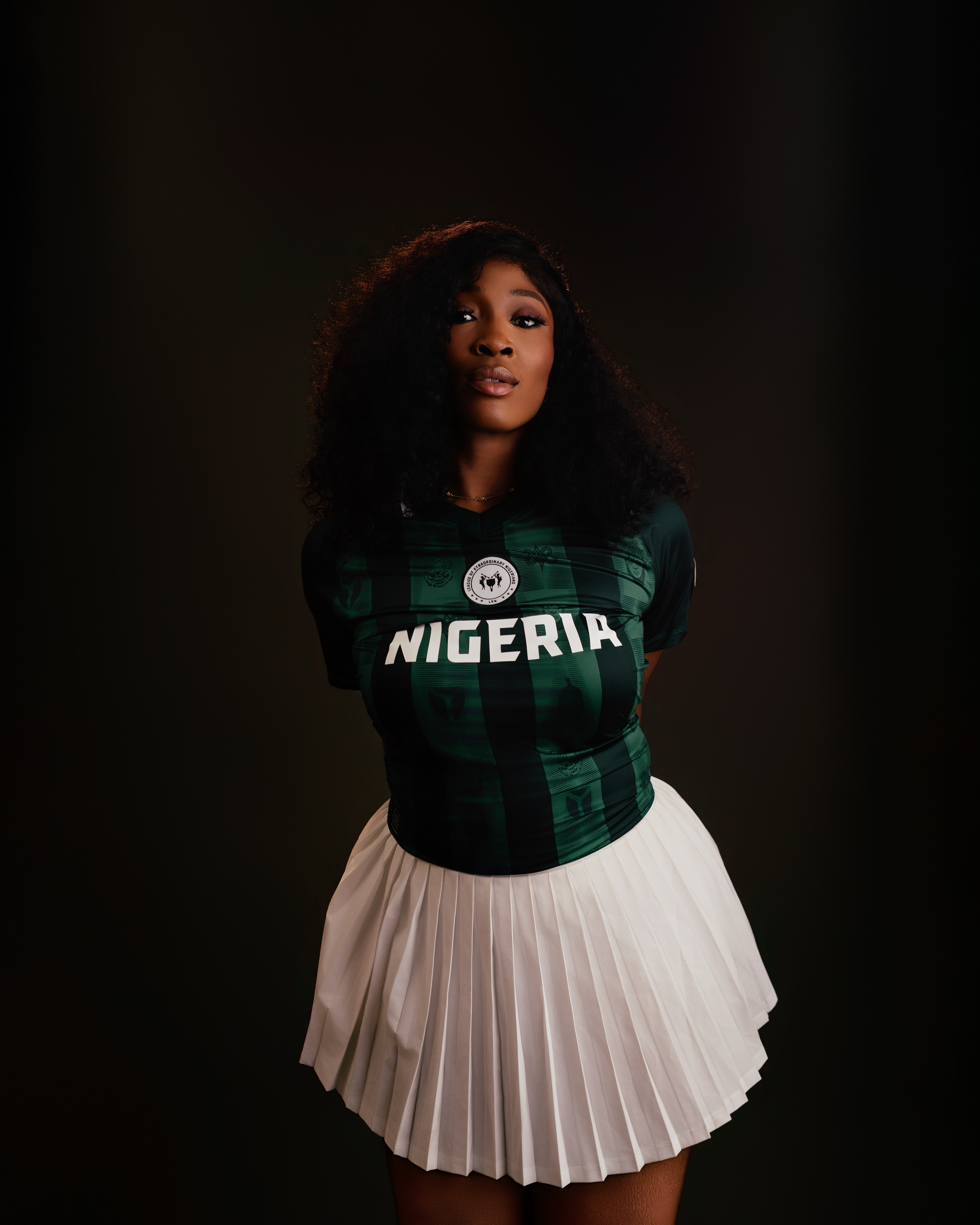 Tope Olowoniyan in another photograph from her October 2026 portrait series